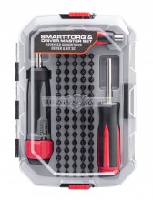 Screwdriver with 83 bits and SMART TORQ torque ...
