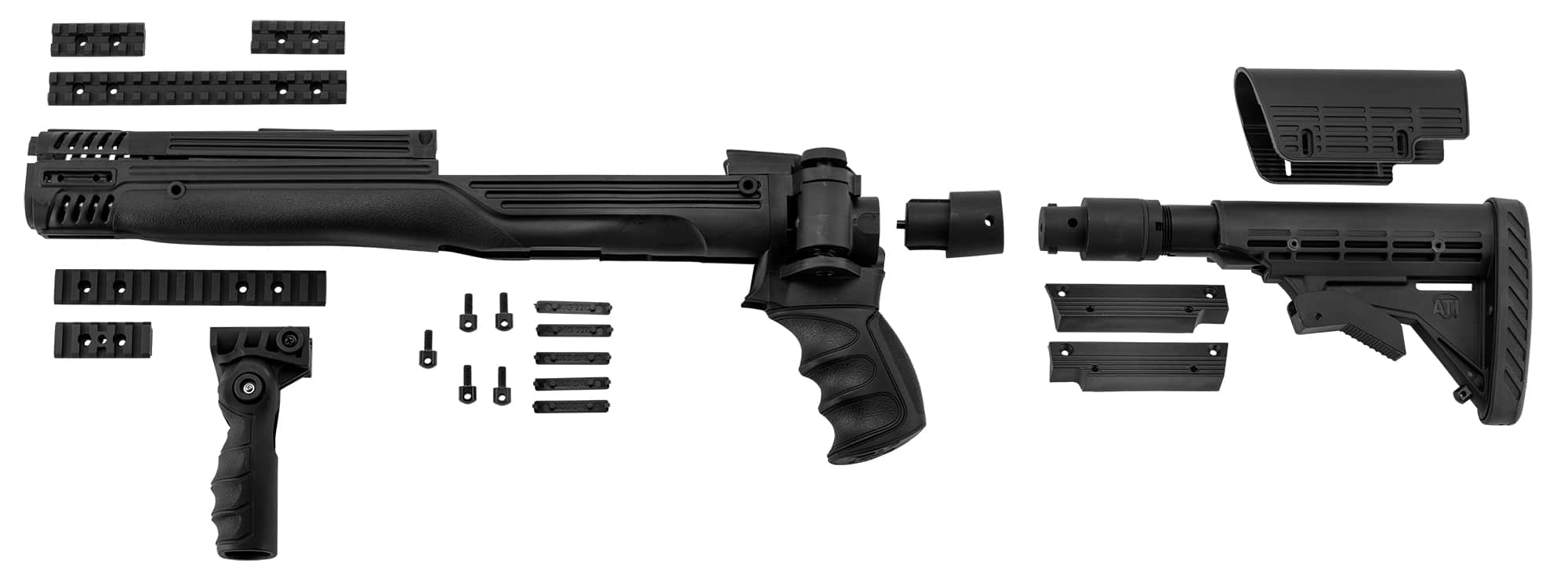 Crosse pour Ruger mini 14 ajustable et pliante avec poignée avant